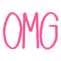 emmatigerman pink omg lettering oh my god Sticker