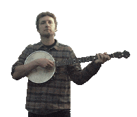 Folk Music Instrument Sticker by Sam Amidon
