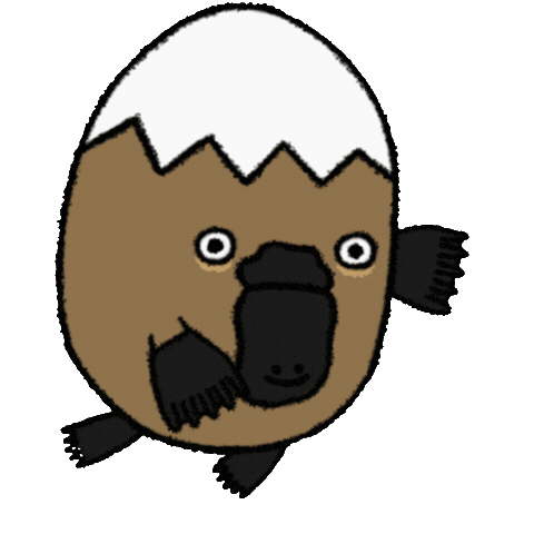 Platypus Fall Down Sticker