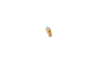 Grabbagreen healthy juice smoothie fastfood Sticker