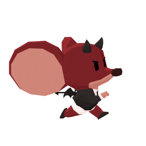 Devil Mouse Sticker