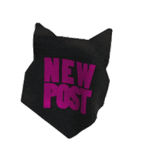 wolf new post Sticker