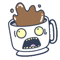 coffee morning Sticker by Blake Jones