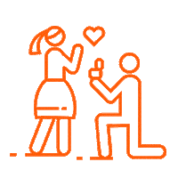 Dating Love Sticker by Orit