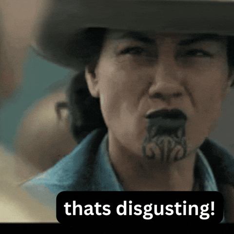 Endofthevalley giphyupload yuck maori hani GIF