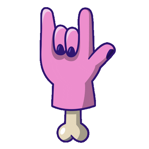 Rock Hand Sticker