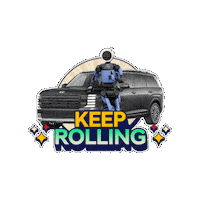 Keep Rolling Lets Go Sticker by Hyundai