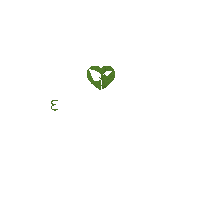 ecomindhu zero waste oko sziv zold Sticker