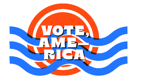 America Register To Vote Sticker by The Ballot Bunch