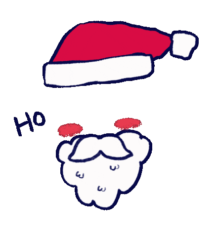 Merry Christmas Mood Sticker by Katharine Kow