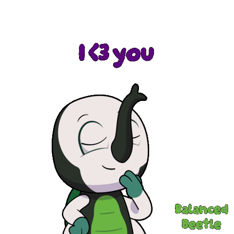 I Luv U Bug Sticker by VeeFriends