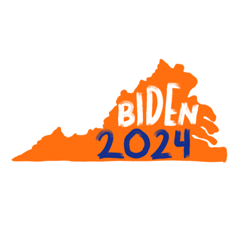 Joe Biden Virginia Sticker by Creative Courage