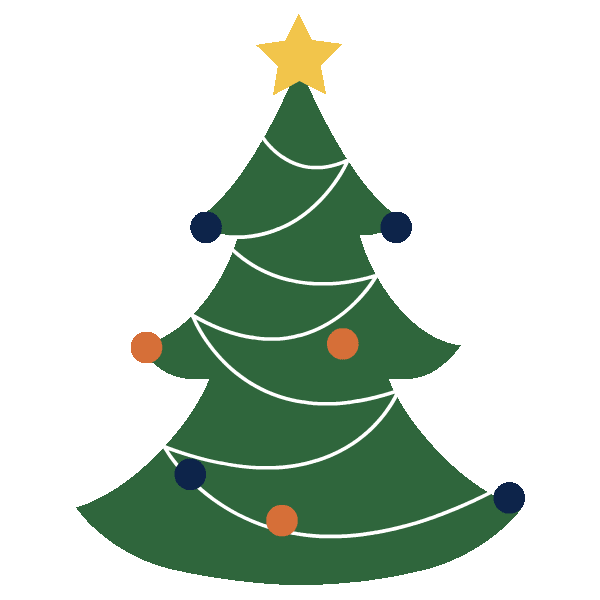 Christmas Tree Star Sticker by Auburn University