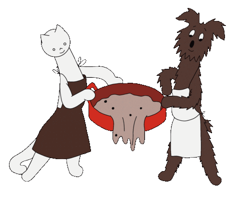 Cat Cooking Sticker