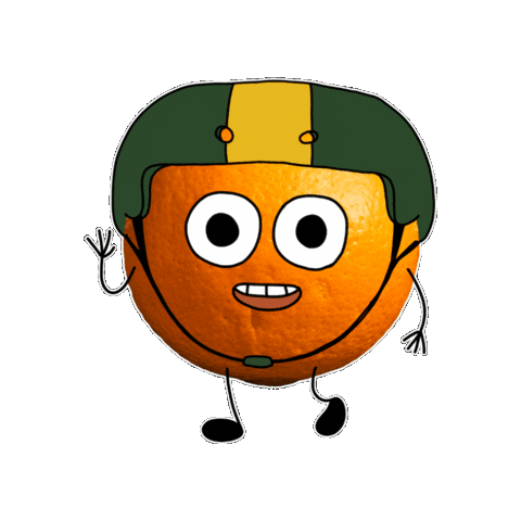 Happy Orange Sticker by PlumFilms