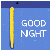 Sleepy Good Night GIF by pikaole