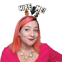 Hire Sticker by Nanny Thaty