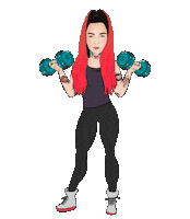 Fitness Woman Sticker by teamsukata