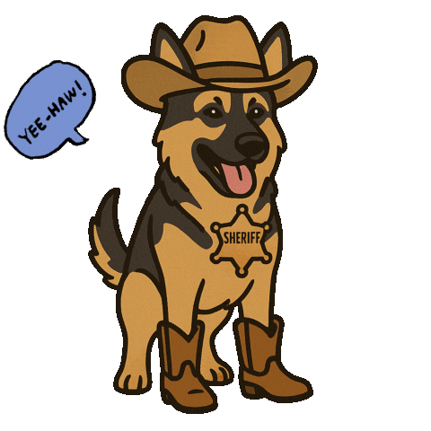 K9GRAPHICS sheriff german shepherd k9 deputy Sticker