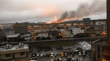 Gas Explosion Causes Large Fire at Taiwan Refinery