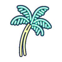 ChubbiesShorts neon weekend tree shorts Sticker