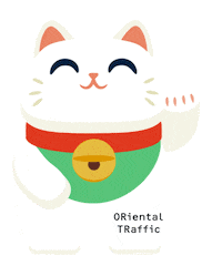 cat japan Sticker by ORiental TRaffic Hong Kong