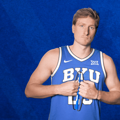 Byu Basketball Celebration GIF by BYU Cougars