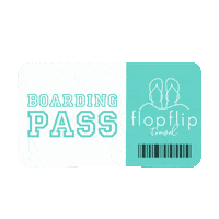 Holiday Boardingpass Sticker by Flop Flip Travel
