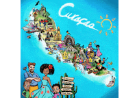DolphinAcademyCuracao curacao postcard chichi post card Sticker