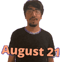 August 21 Sticker