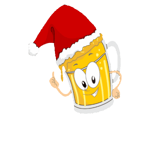 Christmas Beer Sticker by Zwei Grosse Bier Bar
