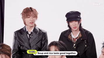 Soup and rice taste good together