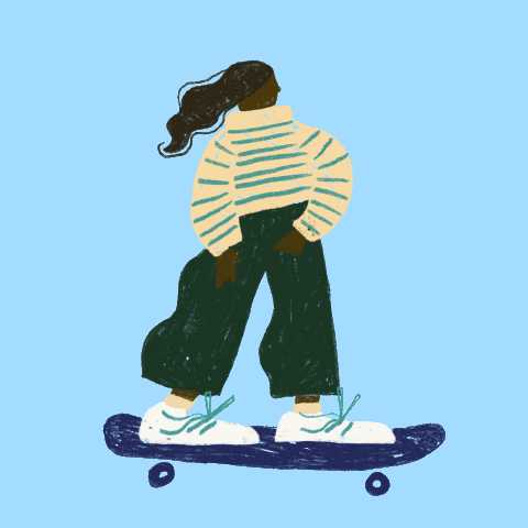 rach-foster giphyupload illustration drawing skate GIF