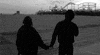 black and white beach GIF