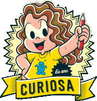 Mauricio De Sousa Marina Sticker by Turma da Mônica