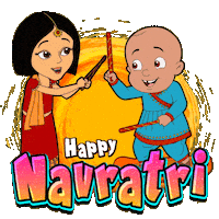 Durga Puja Navratri Sticker by Chhota Bheem