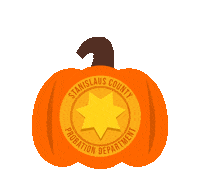 Jack-O-Lantern Halloween Sticker by Stanislaus County Probation