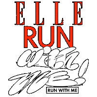 Run Running Sticker by ELLE KOREA