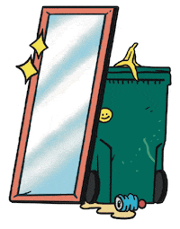 Selfie Trash Sticker