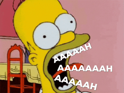 Scream Homer GIF