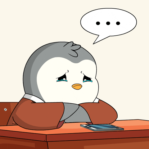 Sad Miss You GIF by Pudgy Penguins