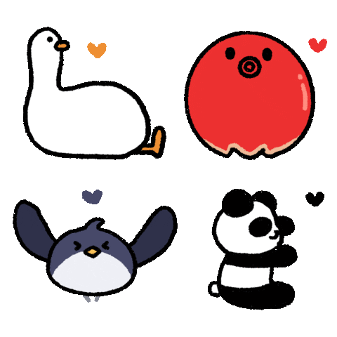 Heart Love Sticker by Chimpers