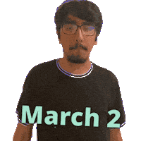 March 2 Sticker