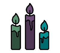 Witch Candles Sticker by GirlNorthWest