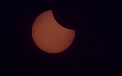 nasa giphygifmaker eclipse nasagif spacestation GIF