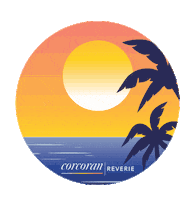 CorcoranReverie beach sunset florida corcoran Sticker
