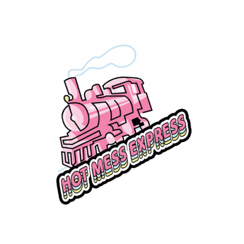 Hot Mess Train Sticker by Unicorn Cosmetics