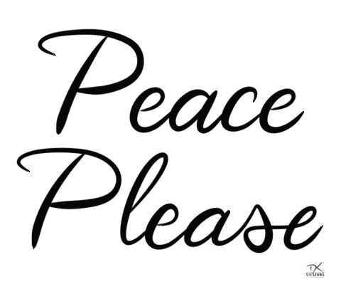 Peace Please Sticker