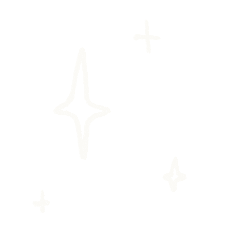 White Line Stars Sticker
