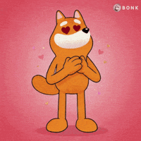 Heart Eyes Floating Hearts GIF by BONK